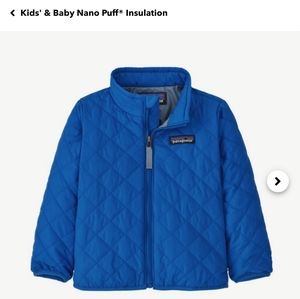 Patagonia Baby Nano Puff Jacket, Toddler 3T Bayou Blue, Excellent condition